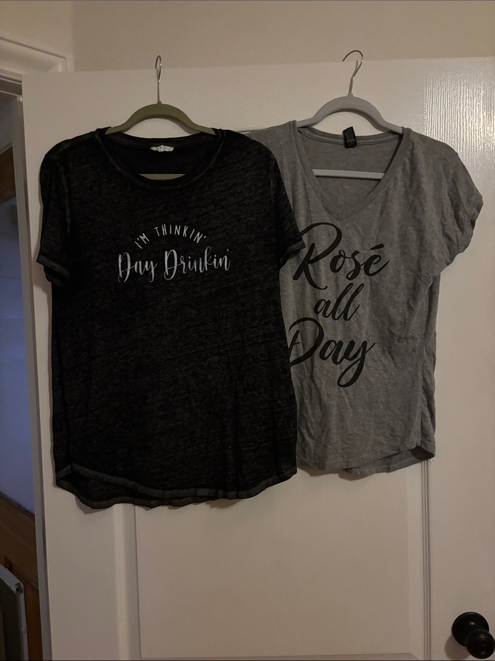 Casual Kids' Gray Graphic Tee - 'Rosé All Day'